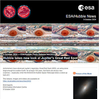 ESA/Hubble Photo Release heic2412 - Hubble takes new look at Jupiter’s Great Red Spot