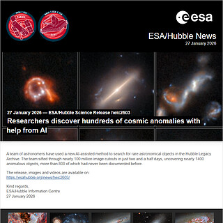 ESA/Hubble Science Release heic2603 - Researchers discover hundreds of cosmic anomalies with help from AI