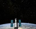 The NASA/ESA Hubble Space Telescope orbiting the Earth.