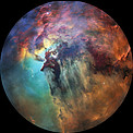 Fulldome view of the Lagoon Nebula